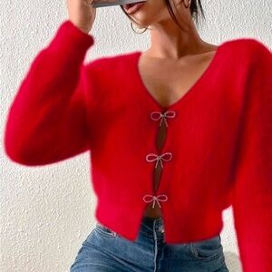 Adorable red cardigann